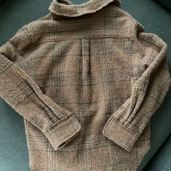 Acne Studios Pink and Brown Checked Shirt - Size 32 - Picture 6 of 6